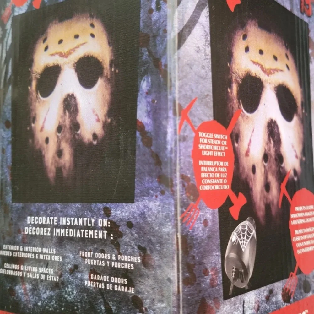 Friday the 13th Jason Voorhees Short Circuit LED Projector Silhouette Halloween